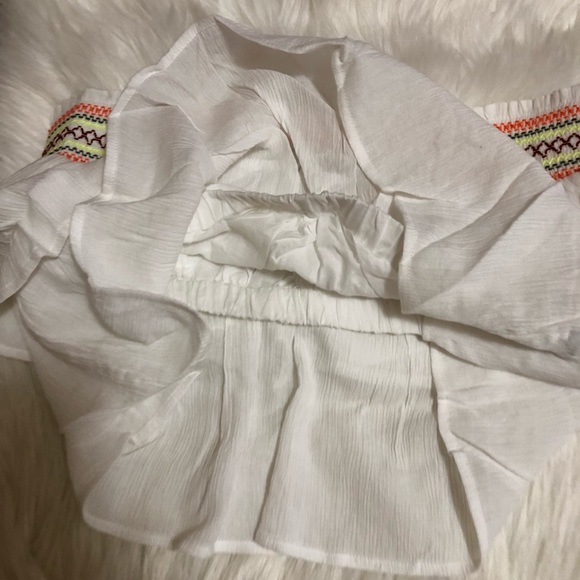 NEW Aerie white ruffle top size L - Picture 4 of 4